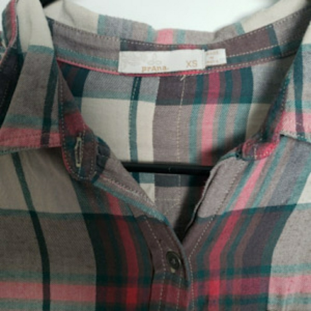 Prana Plaid shirt xs